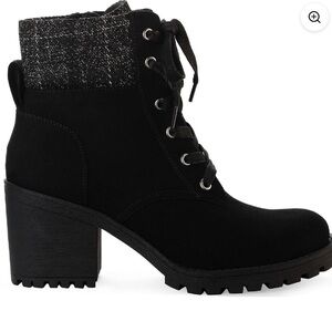 Sun + Stone Black Lace Up Boots BNWT no box